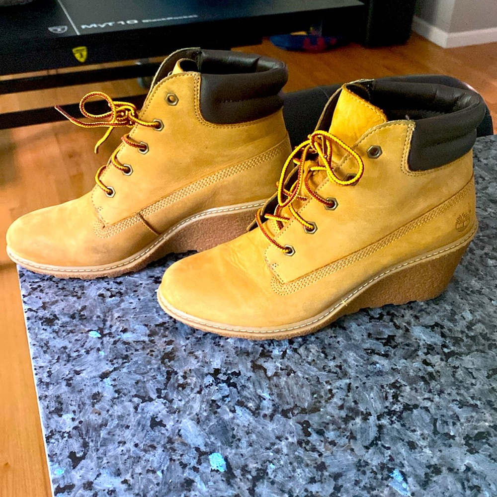 Timberland wedges in good condition